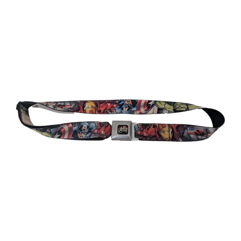 Marvel Comics Super Heroes Graphics Print Buckle-Down Seatbelt Belt One Size